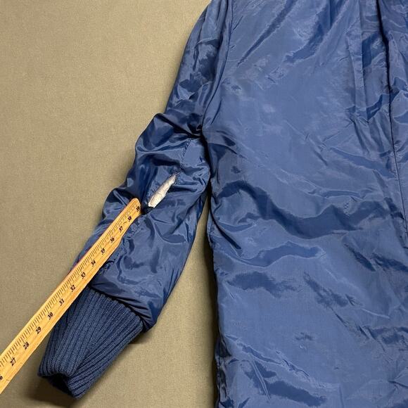 Vintage Quilted Snap Button Jacket‎ Size 10 Blue Women's Winter Coat - Picture 9 of 9